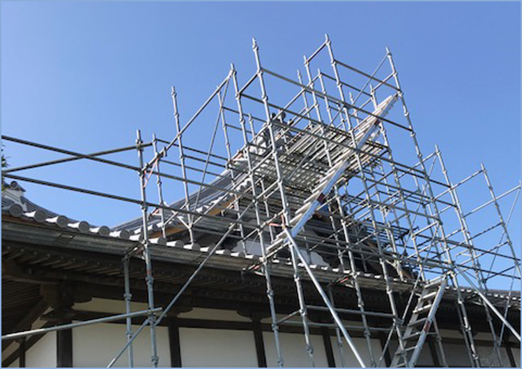 屋根足場イメージ